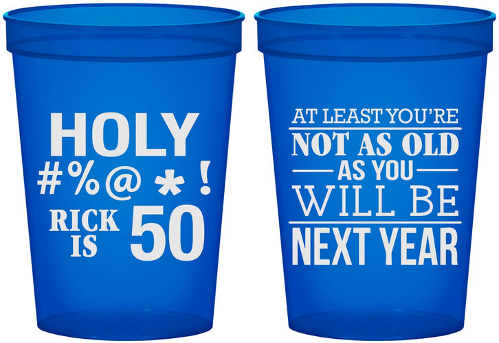 Custom Birthday 16 oz Translucent Cups - 50th | 20120