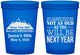 Custom Birthday 16 oz Translucent Cups - 40th Over The Hill | 20121