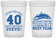 Custom Birthday 16 oz Translucent Cups - 40th Over The Hill | 20123