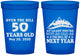 Custom Birthday 16 oz Translucent Cups - 50th Over The Hill | 20124