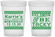 Custom Birthday 16 oz Translucent Cups - Christmas Eat Drink Tacky | 20137