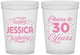 Custom Birthday 16 oz Translucent Cups - Cheers To 30 Years | 20142