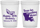 Custom Birthday 16 oz Translucent Cups - 30th Mardi Gras | 20146