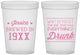Custom Birthday 16 oz Translucent Cups - Drunk | 20147