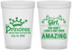 Custom Birthday 16 oz Translucent Cups - 40th Princess | 20152