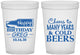 Custom Birthday 16 oz Translucent Cups - Cheers To Many Years | 20167
