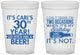 Custom Birthday 16 oz Translucent Cups - 30th | 20170