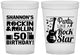 Custom Birthday 16 oz Translucent Cups - 50th Rock Star | 20173