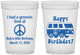 Custom Birthday 16 oz Translucent Cups - 60th | 20186
