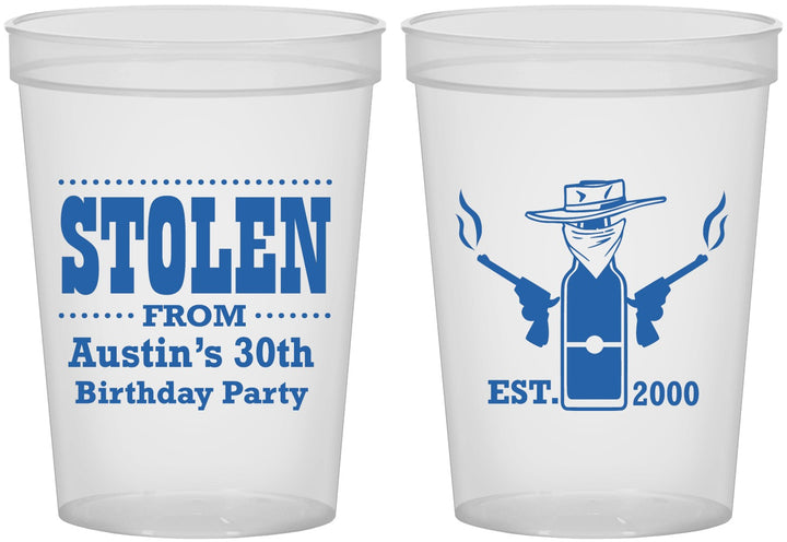 Custom Birthday 16 oz Translucent Cups - 30th | 20194