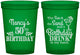 Custom Birthday 16 oz Translucent Cups - 50th | 20203