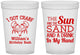Custom Birthday 16 oz Translucent Cups - Sun Sand Drink Hand | 20205