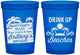 Custom Birthday 16 oz Translucent Cups - Drink Up Beaches | 20206