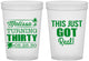 Custom Birthday 16 oz Translucent Cups - 30th | 20213