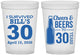 Custom Birthday 16 oz Translucent Cups - Cheers Beers To 30 Years | 20214
