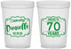Custom Birthday 16 oz Translucent Cups - Cheers To 70 Years | 20227