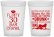 Custom Birthday 16 oz Translucent Cups - 30th Bar Crawl | 20233