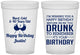 Custom Birthday 16 oz Translucent Cups - 40th | 20237