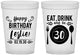 Custom Birthday 16 oz Translucent Cups - 30th | 20240