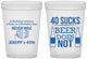 Custom Birthday 16 oz Translucent Cups - 40th | 20247