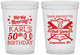 Custom Birthday 16 oz Translucent Cups - 50th Baseball | 20252