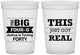 Custom Birthday 16 oz Translucent Cups - 40th | 20254