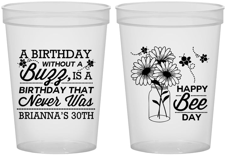 Custom Birthday 16 oz Translucent Cups - 30th | 20255
