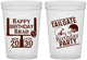 Custom Birthday 16 oz Translucent Cups - Football | 20256