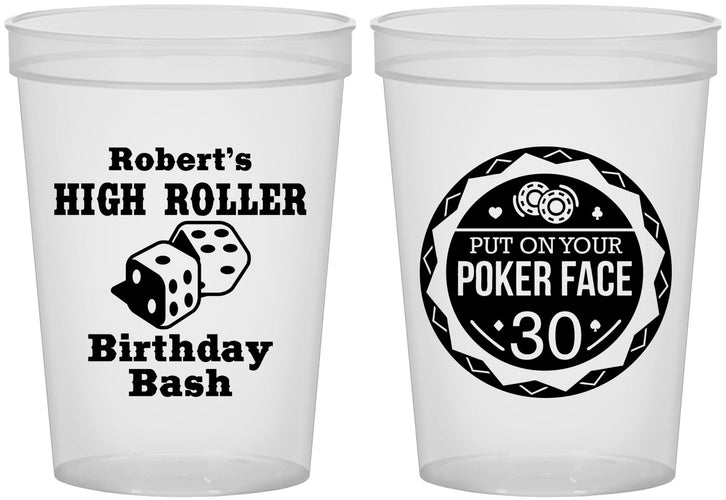Custom Birthday 16 oz Translucent Cups - 30th Las Vegas | 20262