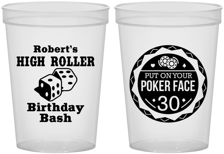 Custom Birthday 16 oz Translucent Cups - 30th Las Vegas | 20262
