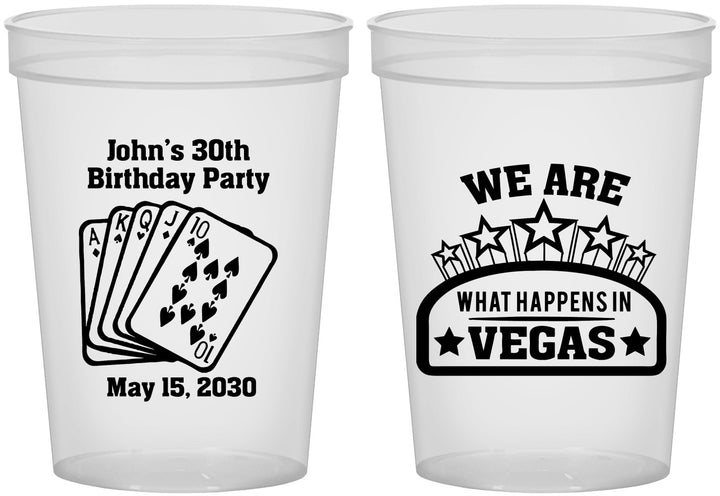 Custom Birthday 16 oz Translucent Cups - 20th Las Vegas | 20263