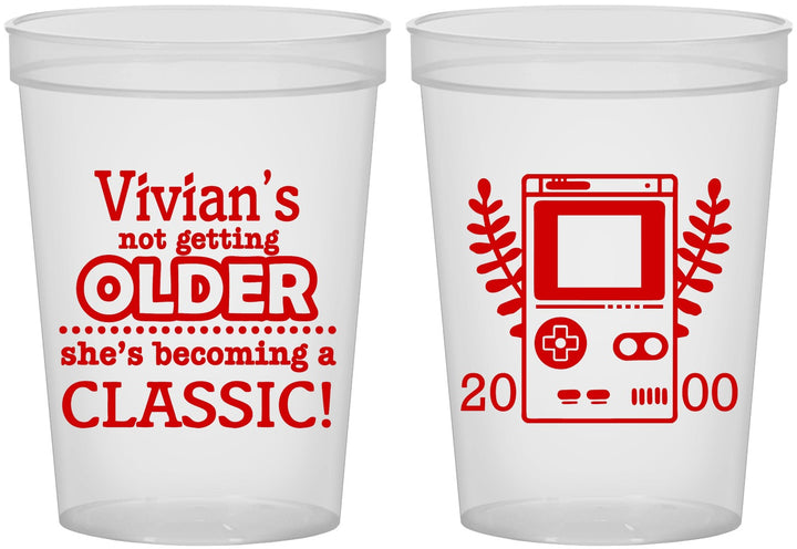 Custom Birthday 16 oz Translucent Cups - 30th Video Games | 20267