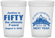 Custom Birthday 16 oz Translucent Cups - 50th | 20268