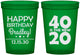 Custom Birthday 16 oz Translucent Cups - 40 Is The New 20 | 20269