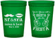 Custom Wedding 16 oz Translucent Cups - Siesta Fiesta Sr Sra | 208