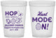 Custom Easter 16 oz Translucent Cups - Hunt Mode On Bunny | 210000