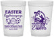 Custom Easter 16 oz Translucent Cups - Easter Bunny | 210008