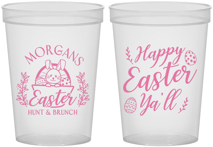Custom Easter 16 oz Translucent Cups - Easter Bunny | 210010