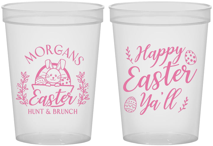 Custom Easter 16 oz Translucent Cups - Easter Bunny | 210010