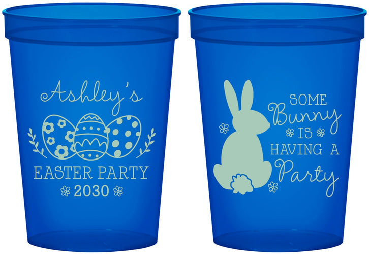 Custom Easter 16 oz Translucent Cups - Bunny Eggs | 210017
