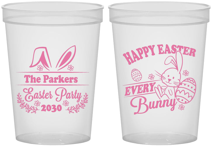 Custom Easter 16 oz Translucent Cups - Bunny Eggs | 210019