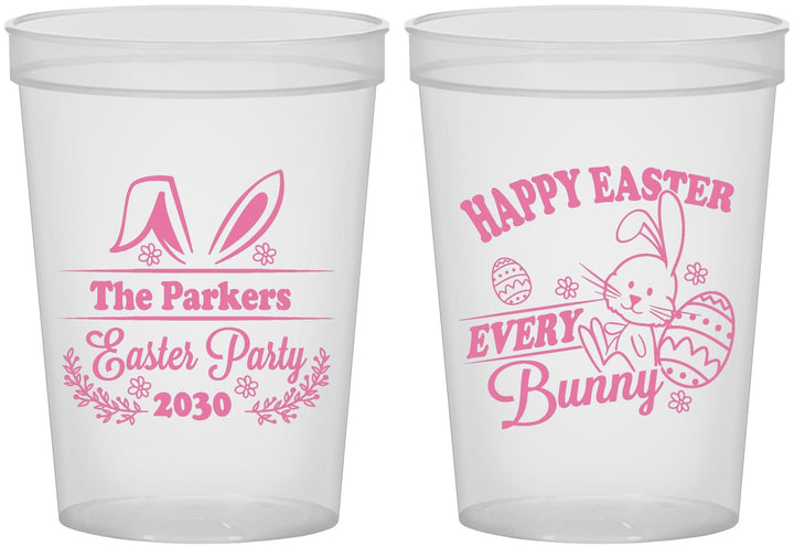Custom Easter 16 oz Translucent Cups - Bunny Eggs | 210019