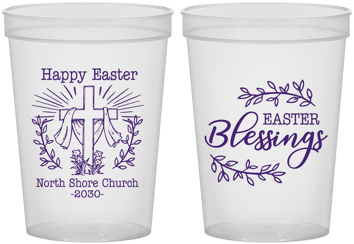 Custom Easter 16 oz Translucent Cups - Blessings Church | 210020