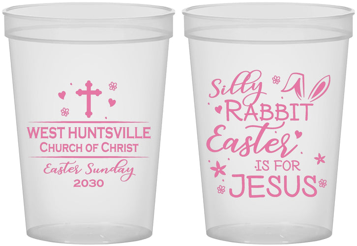 Custom Easter 16 oz Translucent Cups - Easter Is For Jesus | 210022
