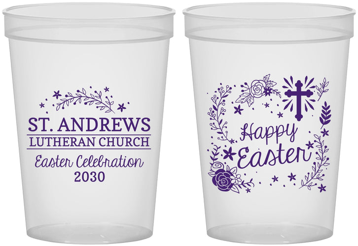 Custom Easter 16 oz Translucent Cups - Easter Sunday | 210028