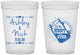 Custom Wedding 16 oz Translucent Cups - The Hunt Is Over Mason Jar | 218