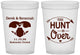 Custom Wedding 16 oz Translucent Cups - The Hunt Is Over Deer | 220