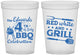 Custom 4th Of July 16 oz Translucent Cups - Red White Grill | 220005