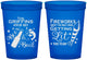 Custom 4th Of July 16 oz Translucent Cups - Beach Red White Blue | 220019