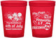 Custom 4th Of July 16 oz Translucent Cups - Fireworks Beach | 220026
